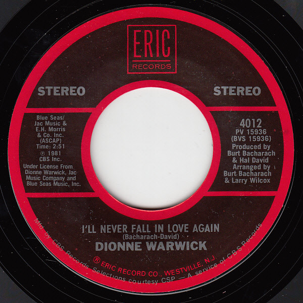 Album herunterladen Dionne Warwick - Walk On By Ill Never Fall In Love Again