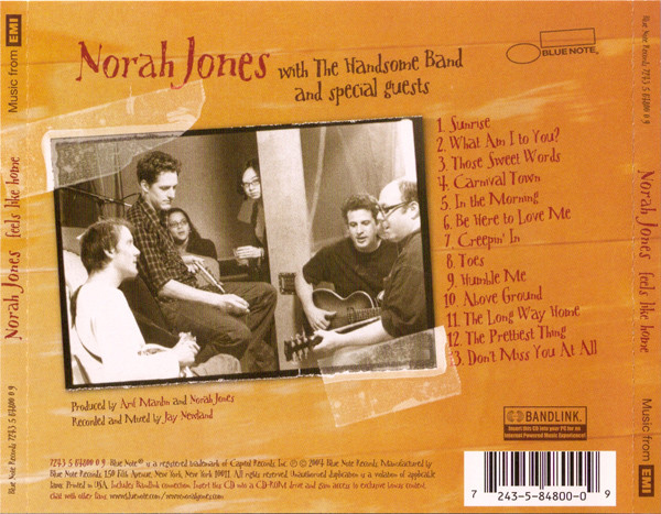 Norah Jones - Feels Like Home | Blue Note (7243 5 84800 0 9) - 2