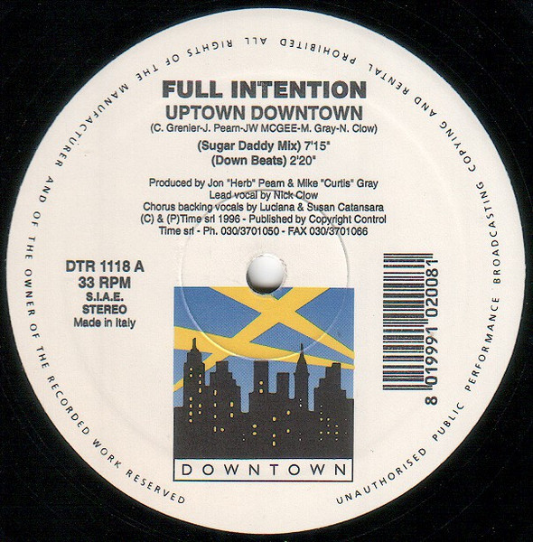 Full Intention – Uptown Downtown (1996, Vinyl) - Discogs