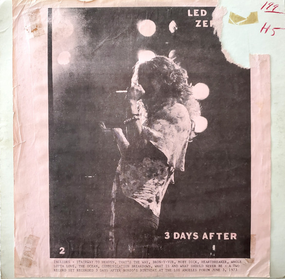 Led Zeppelin – 3 Days After (Vinyl) - Discogs