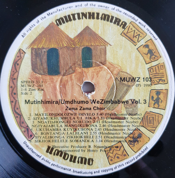 last ned album Black Umfolosi Zama Zama Choir - MutinhimiraUmdhumo We Zimbabwe Vol 3
