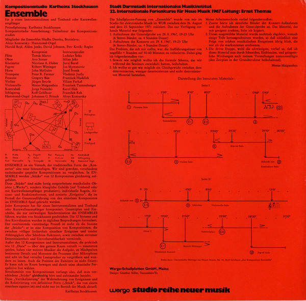 télécharger l'album Kompositionsstudio Karlheinz Stockhausen - Ensemble