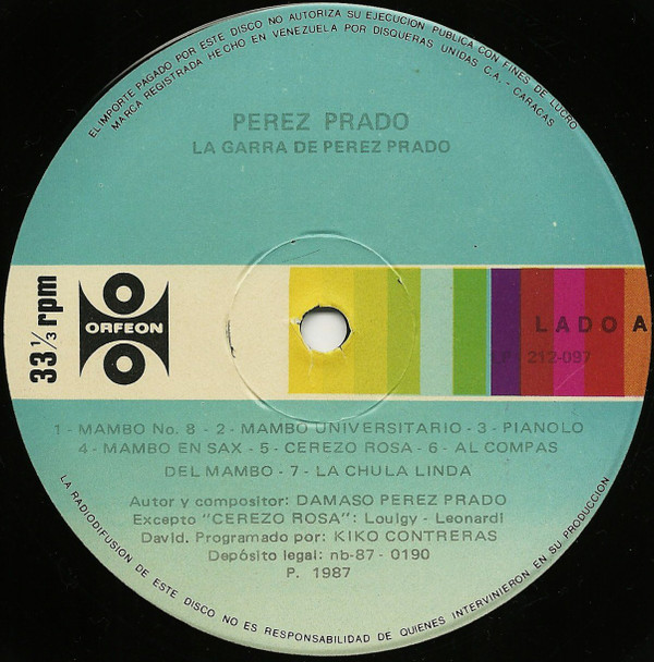 lataa albumi Pérez Prado - La Garra De Pérez Prado