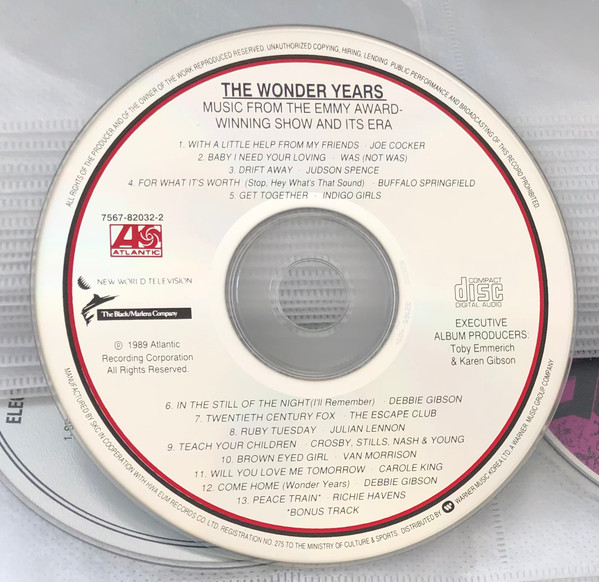 THE WONDER YEARS FIRST LOVE - VARIOUS ARTISTS - MUSIC CD (R7