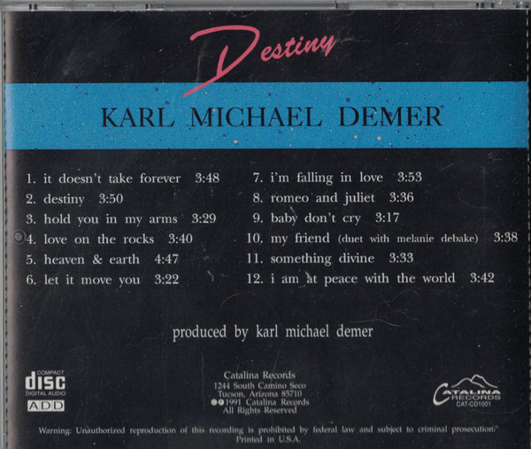 lataa albumi Karl Michael Demer - Destiny