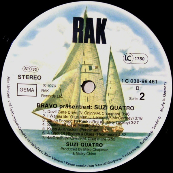 last ned album Suzi Quatro - BRAVO Präsentiert Suzi Quatro