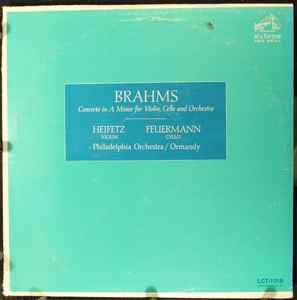 Johannes Brahms - Jascha Heifetz, Emanuel Feuermann, The 
