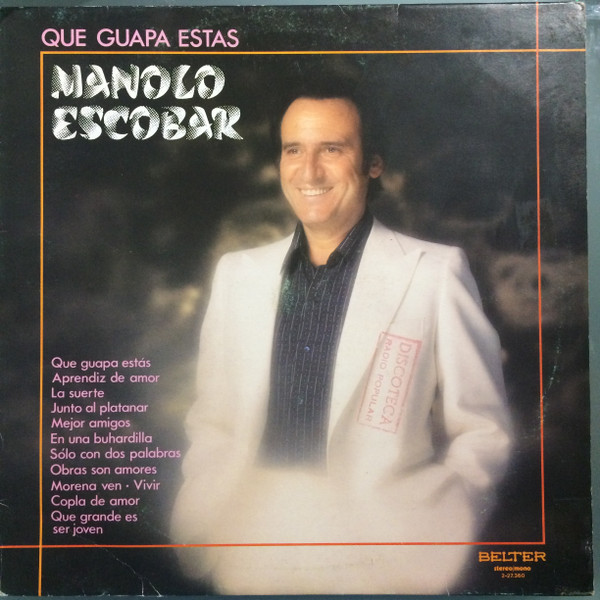 Dalset secuestrar silbar Manolo Escobar – Qué Guapa Estás (1982, Vinyl) - Discogs