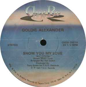 Goldie Alexander – Show You My Love (1981, Vinyl) - Discogs