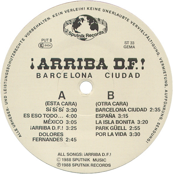 last ned album Arriba DF! - Barcelona Ciudad