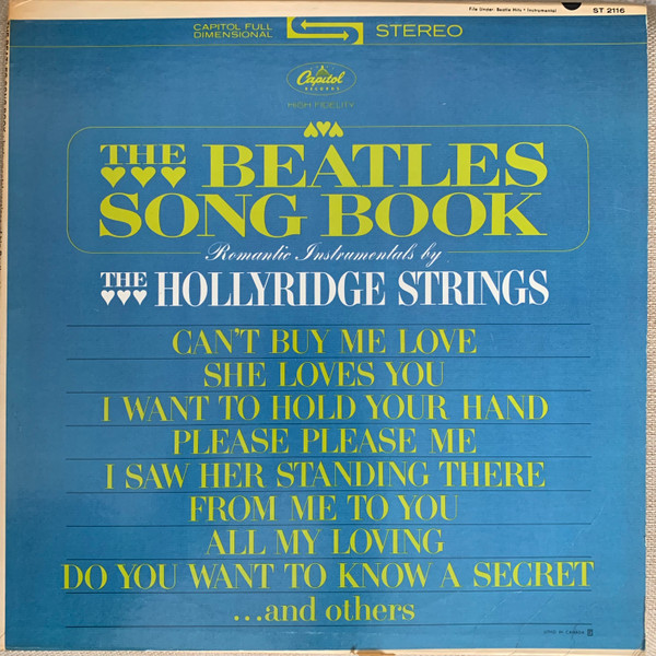 The Hollyridge Strings – The Beatles Song Book (1964, Vinyl