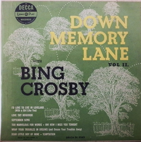 baixar álbum Bing Crosby - Down Memory Lane With Bing Crosby Vol II