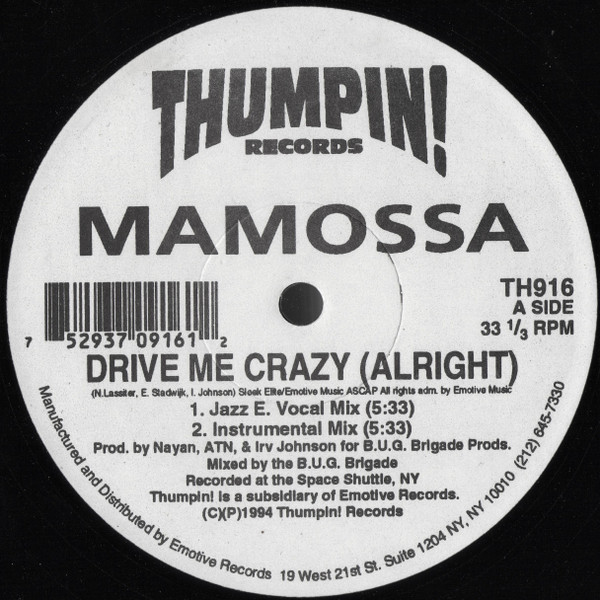 baixar álbum Mamossa - Drive Me Crazy Alright