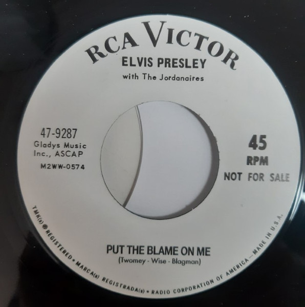 Elvis Presley – Put The Blame One Me / Judy (2020, Vinyl) - Discogs