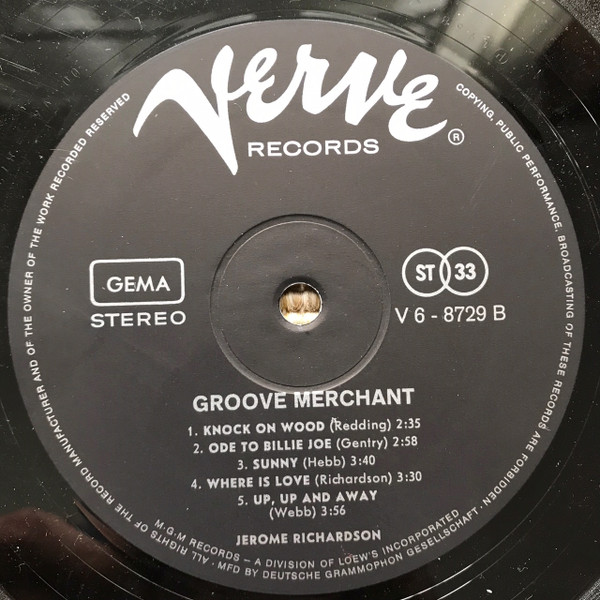 télécharger l'album Jerome Richardson - Groove Merchant