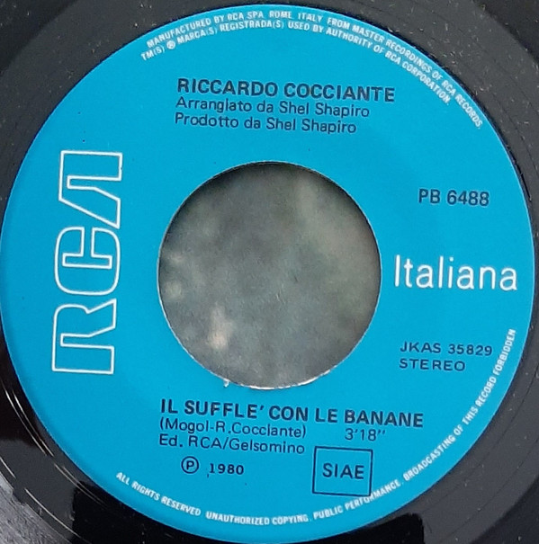 last ned album Riccardo Cocciante - Cervo A Primavera Il Sufflè Con Le Banane