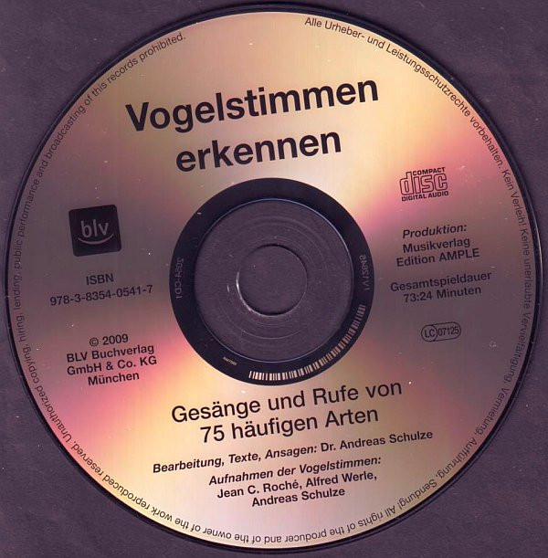 descargar álbum Andreas Schulze - Vogelstimmen Erkennen Gesänge Und Rufe Von 75 Häufigen Arten