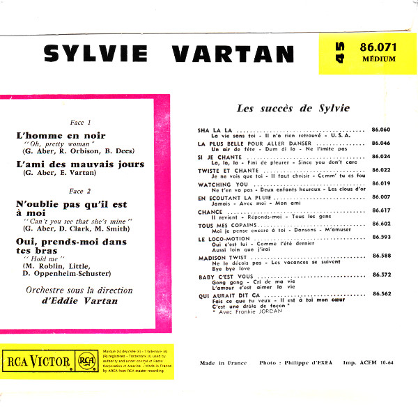 baixar álbum Sylvie - LHomme En Noir
