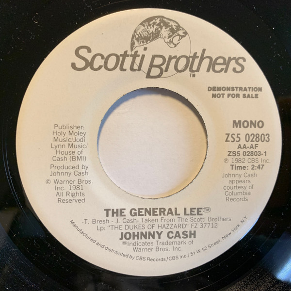 Johnny Cash – The General Lee (1982, Terre Haute Pressing, Vinyl) - Discogs