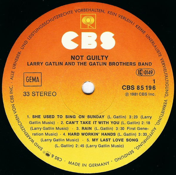 ladda ner album Larry Gatlin And The Gatlin Brothers - Not Guilty