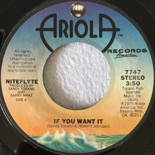 Niteflyte – If You Want It / I Wonder (If I'm Falling In Love