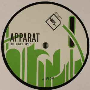 Can't Computerize It - Apparat