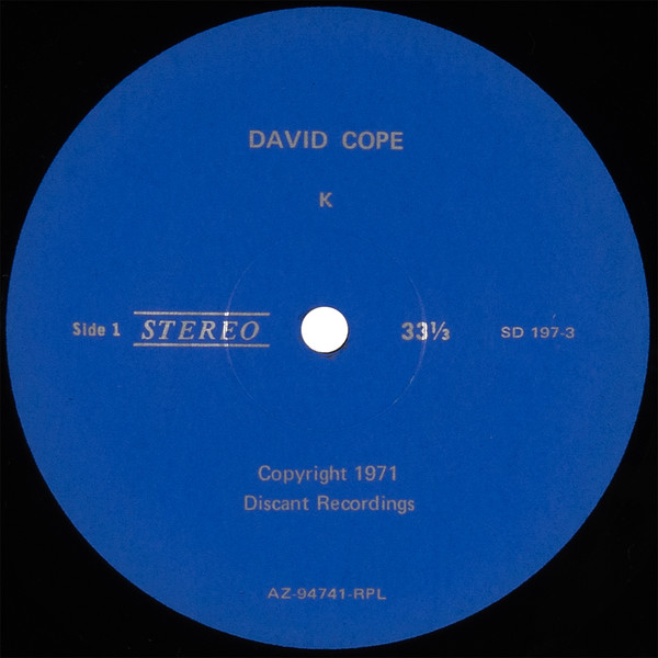 Album herunterladen David Cope - K Weeds