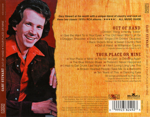 ladda ner album Gary Stewart - Out Of Hand Your Place Or Mine