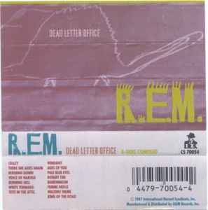 R.E.M. Dead Letter Office B Sides Compiled 1987 Cassette