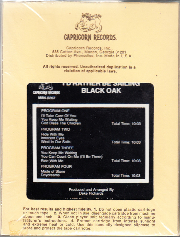 lataa albumi Black Oak - Id Rather Be Sailing