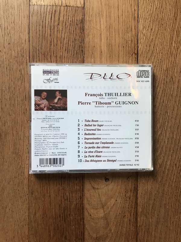 télécharger l'album François Thuillier, Pierre Guignon - Duo