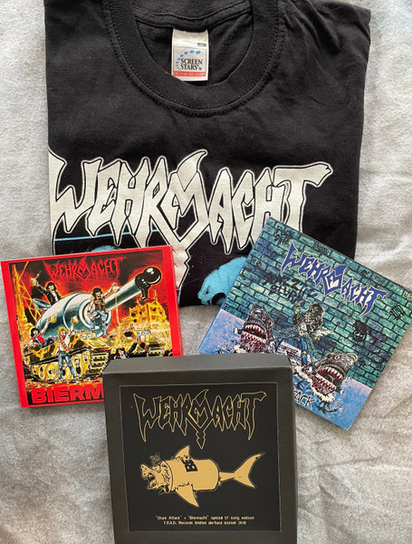 Wehrmacht – Shark Attack + Biermächt (2010, T-shirt, Box Set 