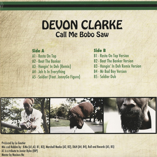 Album herunterladen Devon Clarke - Call Me Bobo Saw