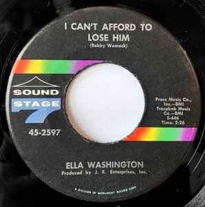 Ella Washington - I Can't Afford To Lose Him album cover
