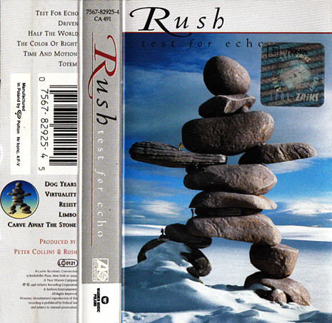 Rush – Test For Echo (1996, Cassette) - Discogs