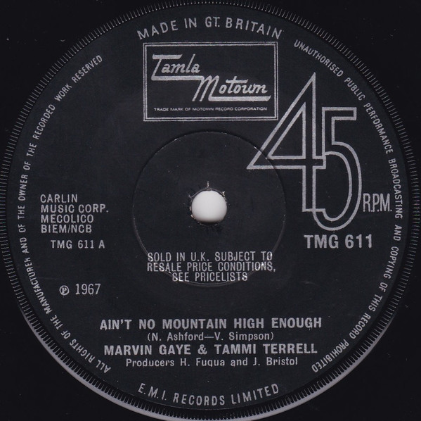 BPM and key for Ain't No Mountain High Enough by Marvin Gaye