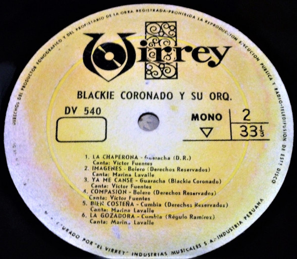 télécharger l'album Blackie Coronado Y Su Orquesta - Blackie Coronado Y Su Orquesta