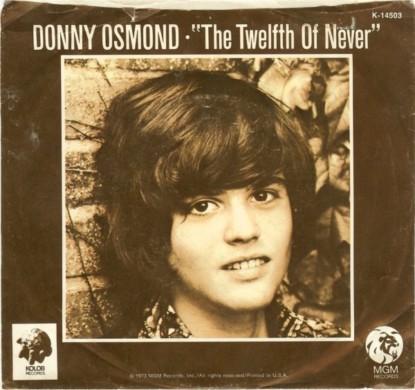 Donny Osmond – The Twelfth Of Never / Life Is Just What You Make