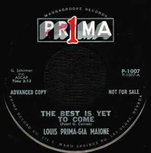 Louis Prima - The Best Of Vinyl Records