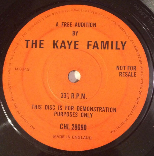 Album herunterladen The Kaye Family - A Free Audition By The Kaye Family