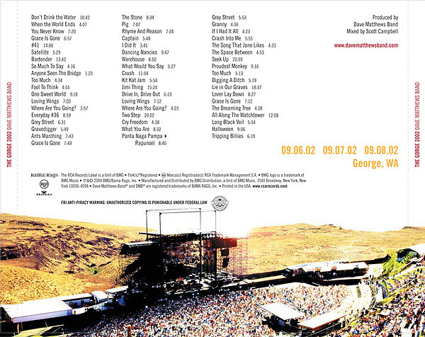 ladda ner album Dave Matthews Band - The Gorge 2002