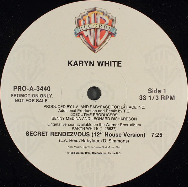 Karyn White – Secret Rendezvous (1988, Vinyl) - Discogs