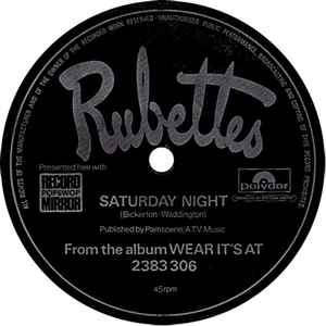 The Rubettes - Saturday Night