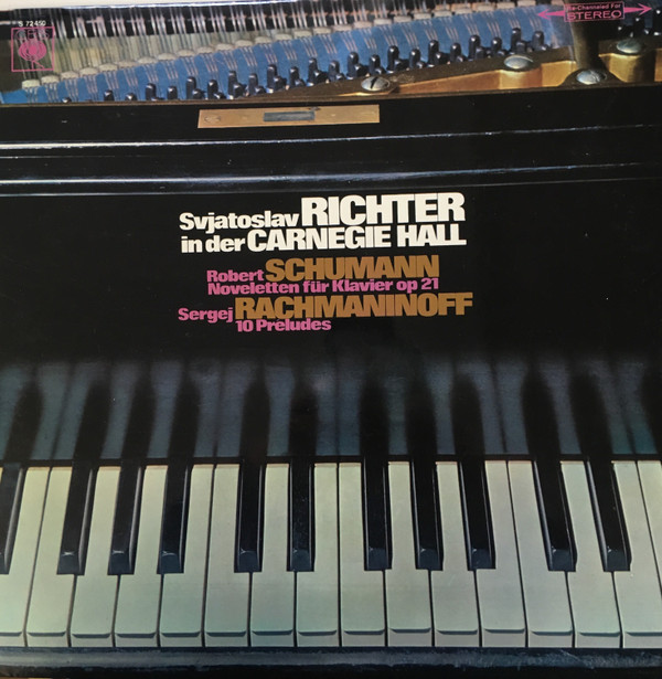 ladda ner album Svjatoslav Richter In Der Carnegie Hall Sergei Rachmaninoff Robert Schumann - Noveletten Für Klaviers Op 21 10 Preludes