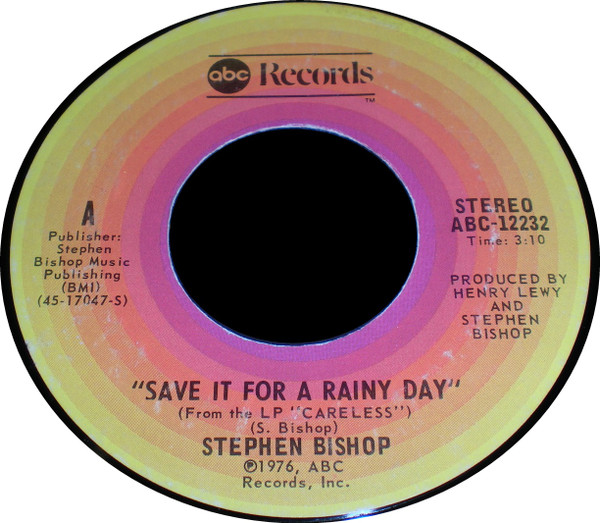 Save It For a Rainy Day (tradução) - Stephen Bishop - VAGALUME