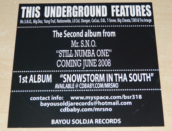 télécharger l'album Mr SNO - Tha Underground Flow Session Pt 1