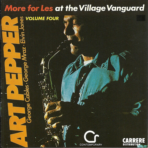 Art Pepper – More For Les - At The Village Vanguard, Vol. 4 (1985