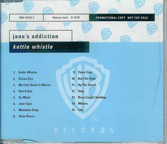 Jane's Addiction – Kettle Whistle (1997, Flower Disc, WEA Mfg 