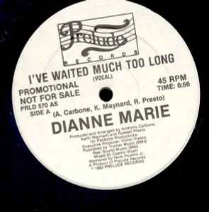 Dianne Marie - I've Waited Much Too Long album cover