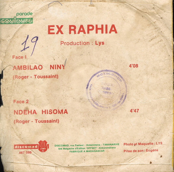 descargar álbum Ex Raphia - Ambilao Niny Ndeha Hisoma